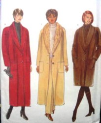 5764 VOGUE OVERSIZE LINED COAT, DETACH COLLAR LENGTHS EZ PATTERN 14-18